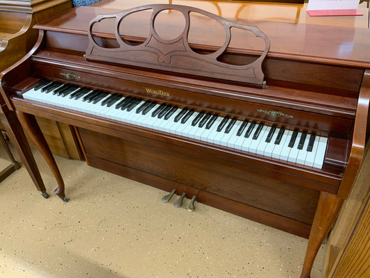 Wurlitzer Console Piano - Satin Cherry 1176-CHY